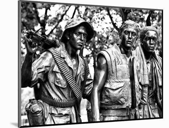 "The Three Soldiers" Bronze by Frederik Hart at the Vietnam Memorial, Washington D.C-Philippe Hugonnard-Mounted Photographic Print