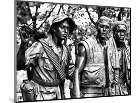 "The Three Soldiers" Bronze by Frederik Hart at the Vietnam Memorial, Washington D.C-Philippe Hugonnard-Mounted Photographic Print