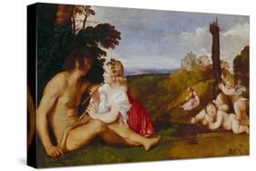 The Three Stages of Life-Titian (Tiziano Vecelli)-Stretched Canvas