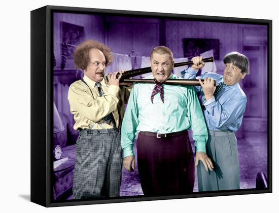 The Three Stooges: A Double Header!-null-Framed Stretched Canvas
