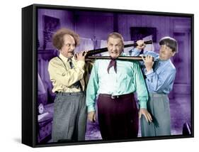 The Three Stooges: A Double Header!-null-Framed Stretched Canvas