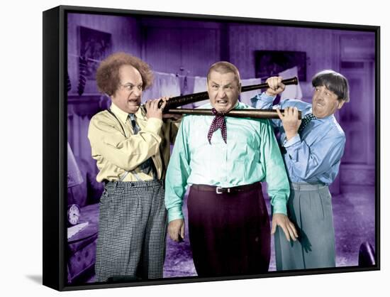 The Three Stooges: A Double Header!-null-Framed Stretched Canvas