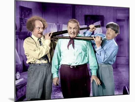 The Three Stooges: A Double Header!-null-Mounted Photo