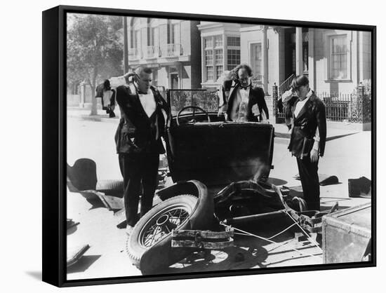 The Three Stooges: Car Troubles-null-Framed Stretched Canvas