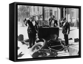 The Three Stooges: Car Troubles-null-Framed Stretched Canvas