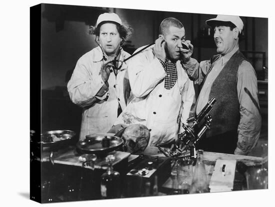 The Three Stooges: Check Up Time-null-Stretched Canvas