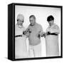 The Three Stooges: Hey Moe! I Got No Pulse!-null-Framed Stretched Canvas