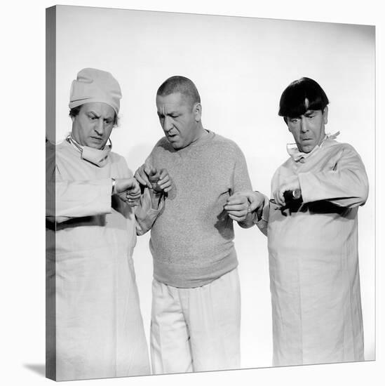 The Three Stooges: Hey Moe! I Got No Pulse!-null-Stretched Canvas