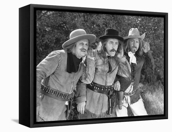 The Three Stooges: Listen Closely!-null-Framed Stretched Canvas