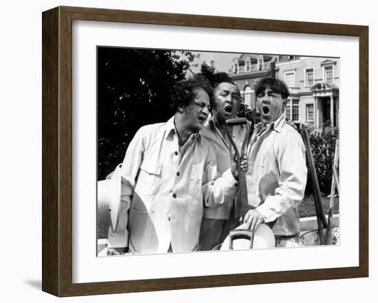 The Three Stooges: The Garden Shop Trio-null-Framed Photo