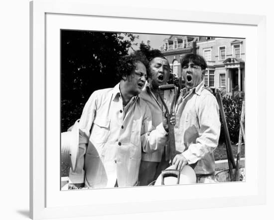 The Three Stooges: The Garden Shop Trio-null-Framed Photo