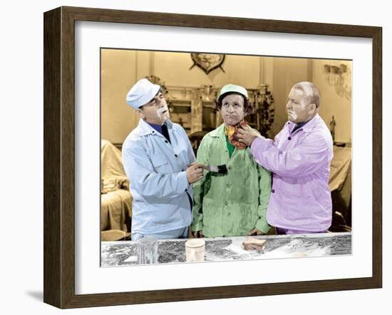 The Three Stooges: The Painters Three!-null-Framed Photo