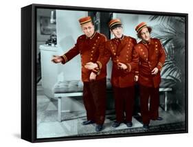 The Three Stooges: Welcome to Hotel Knuckleheads-null-Framed Stretched Canvas