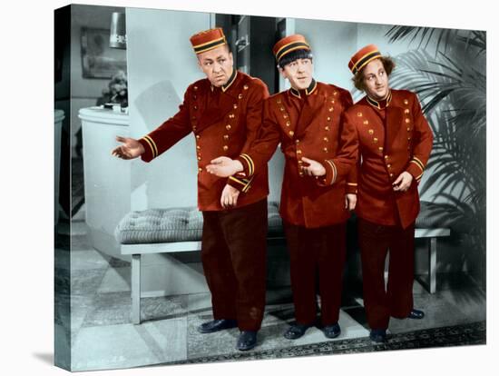 The Three Stooges: Welcome to Hotel Knuckleheads-null-Stretched Canvas