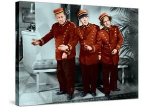The Three Stooges: Welcome to Hotel Knuckleheads-null-Stretched Canvas