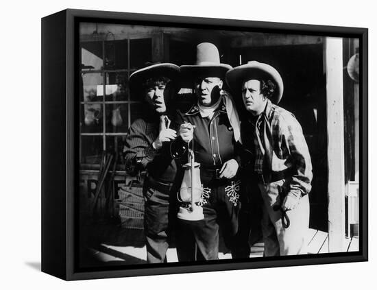 The Three Stooges: Which Way Is West?-null-Framed Stretched Canvas