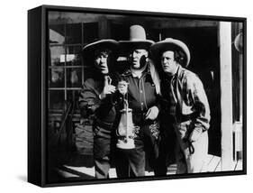 The Three Stooges: Which Way Is West?-null-Framed Stretched Canvas