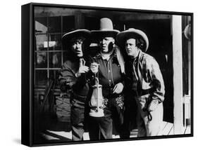 The Three Stooges: Which Way Is West?-null-Framed Stretched Canvas