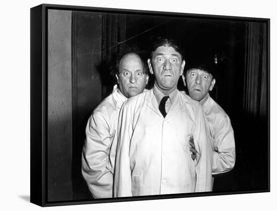 The Three Stooges: You Go Ahead. We'll Be Right Behind You!-null-Framed Stretched Canvas