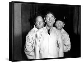 The Three Stooges: You Go Ahead. We'll Be Right Behind You!-null-Framed Stretched Canvas