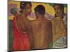 'The Three Tahitians', 1899-Paul Gauguin-Mounted Giclee Print