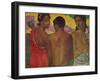 'The Three Tahitians', 1899-Paul Gauguin-Framed Giclee Print