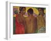 'The Three Tahitians', 1899-Paul Gauguin-Framed Giclee Print