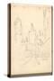 The Three Towers of Rouen Cathedral (Pencil on Paper)-Claude Monet-Stretched Canvas