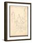 The Three Towers of Rouen Cathedral (Pencil on Paper)-Claude Monet-Framed Giclee Print