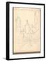 The Three Towers of Rouen Cathedral (Pencil on Paper)-Claude Monet-Framed Giclee Print