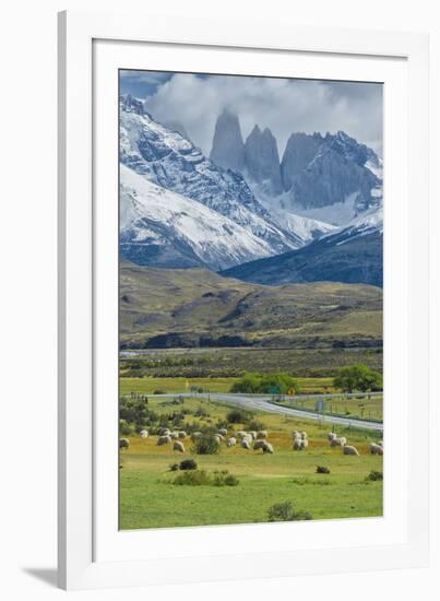 The Three Towers, Torres Del Paine National Park, Chilean Patagonia, Chile-G & M Therin-Weise-Framed Photographic Print