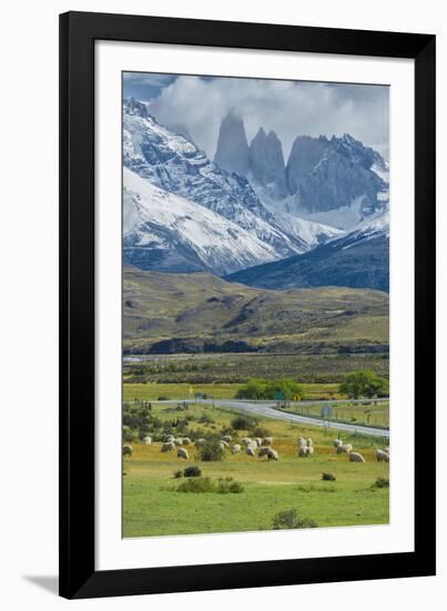 The Three Towers, Torres Del Paine National Park, Chilean Patagonia, Chile-G & M Therin-Weise-Framed Photographic Print