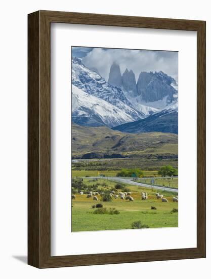 The Three Towers, Torres Del Paine National Park, Chilean Patagonia, Chile-G & M Therin-Weise-Framed Photographic Print