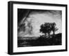 'The Three Trees', 1643-Rembrandt van Rijn-Framed Premium Giclee Print