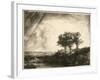 the Three Trees-Rembrandt van Rijn-Framed Giclee Print