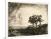 the Three Trees-Rembrandt van Rijn-Framed Giclee Print