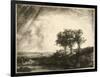 the Three Trees-Rembrandt van Rijn-Framed Giclee Print