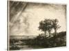 the Three Trees-Rembrandt van Rijn-Stretched Canvas