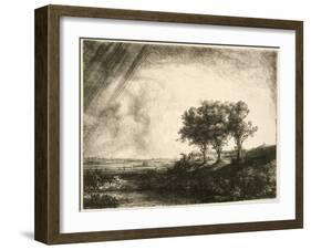 the Three Trees-Rembrandt van Rijn-Framed Giclee Print