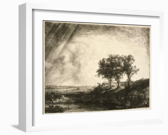 the Three Trees-Rembrandt van Rijn-Framed Giclee Print