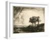 the Three Trees-Rembrandt van Rijn-Framed Giclee Print