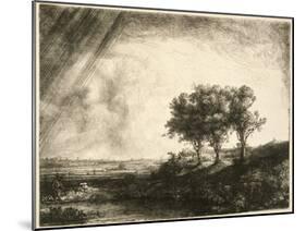 the Three Trees-Rembrandt van Rijn-Mounted Giclee Print