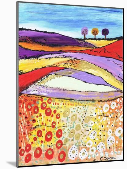 The Three Trees-Caroline Duncan-Mounted Giclee Print