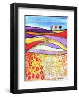 The Three Trees-Caroline Duncan-Framed Premium Giclee Print