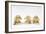 The Three Wise Monkeys-Japanese School-Framed Giclee Print