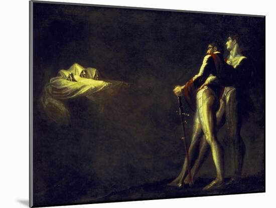 The Three Witches Appearing to Macbeth and Banquo, 1800-1810-Henry Fuseli-Mounted Giclee Print