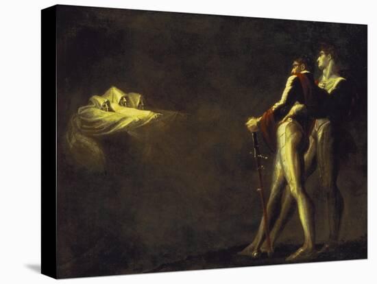 The Three Witches Appearing to Macbeth and Banquo, 1800-1810-Henry Fuseli-Stretched Canvas