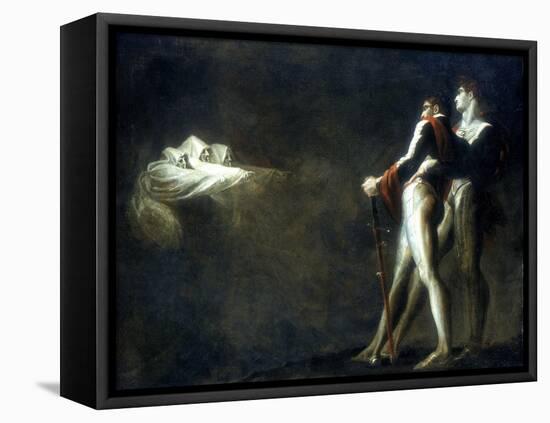 The Three Witches Appearing to Macbeth and Banquo, Late 18th Century-Henry Fuseli-Framed Stretched Canvas