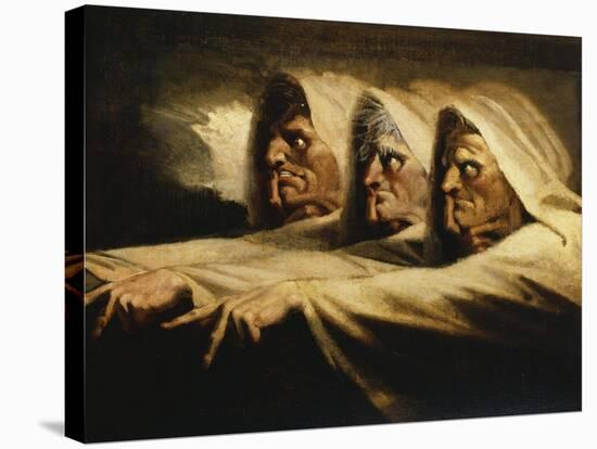 The Three Witches, or the Weird Sisters-Henry Fuseli-Stretched Canvas