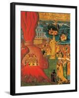 The Three Young Men in the Fiery Furnace, 17th Century-Konstantinos Adrianoupolitis-Framed Giclee Print